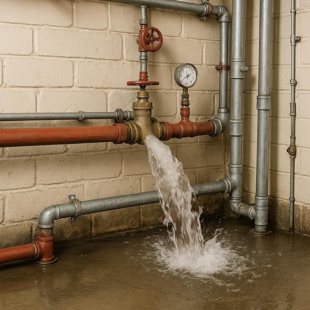 Промывка системы водоснабжения многоквартирного дома в Коммунаре